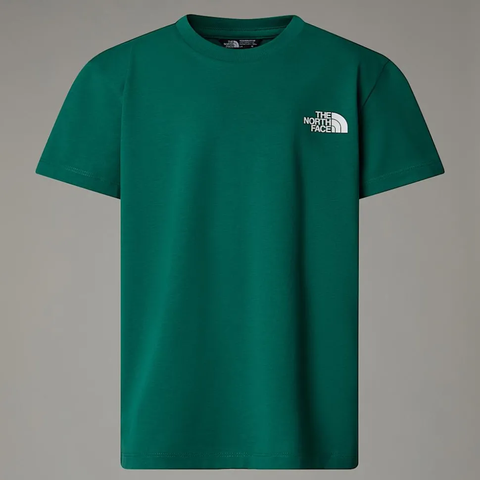 Online The North Face Simple Dome T-shirt Til Unge Evergreen