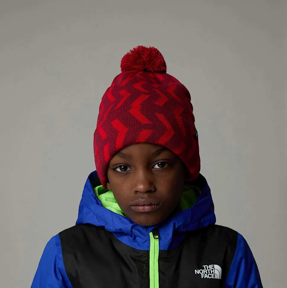 Discount The North Face Ski Tuke Hue Til Børn TNF Red TNF Geo Print