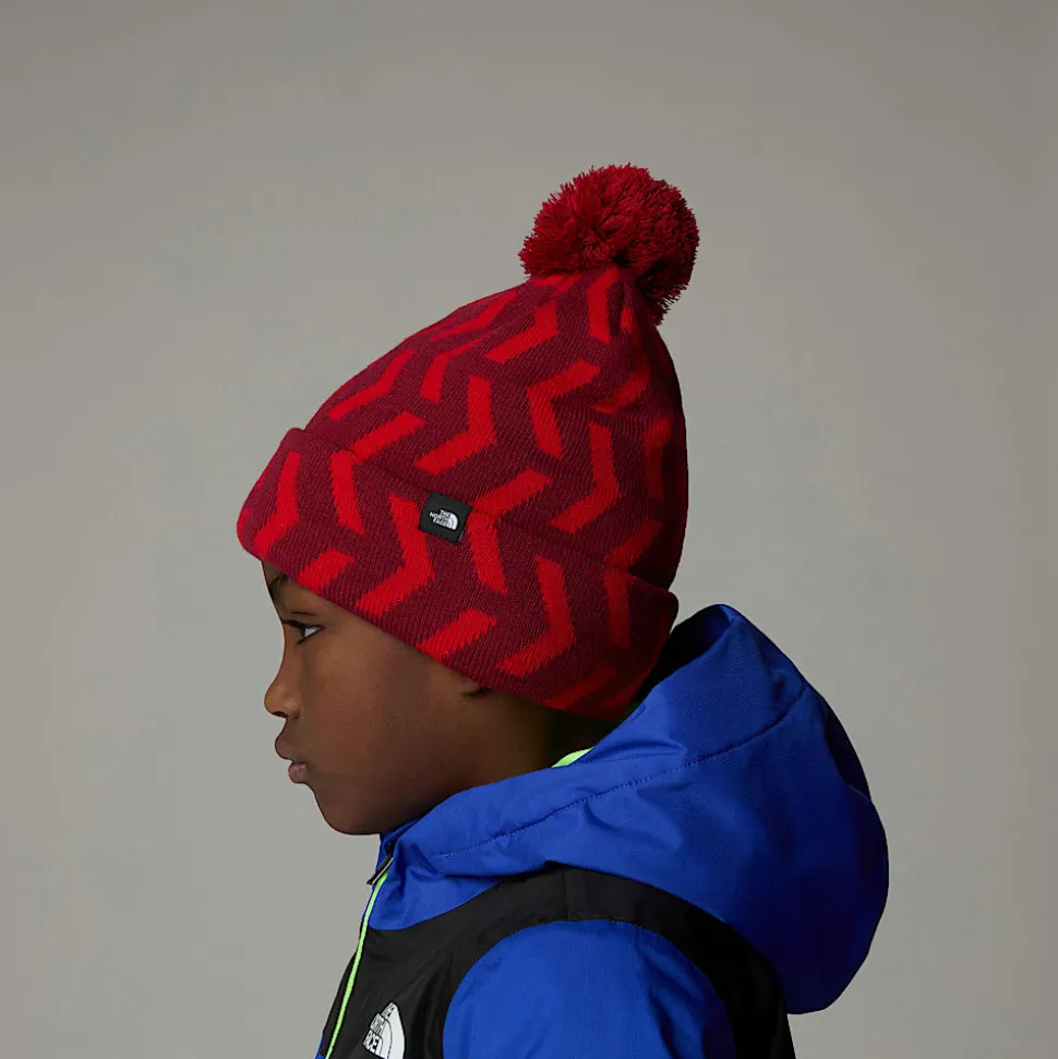 Discount The North Face Ski Tuke Hue Til Børn TNF Red TNF Geo Print