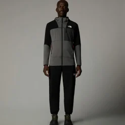 Hot The North Face Stormgap Power Grid™ Jakke Med Hætte Til Herrer Smoked Pearl-TNF Black