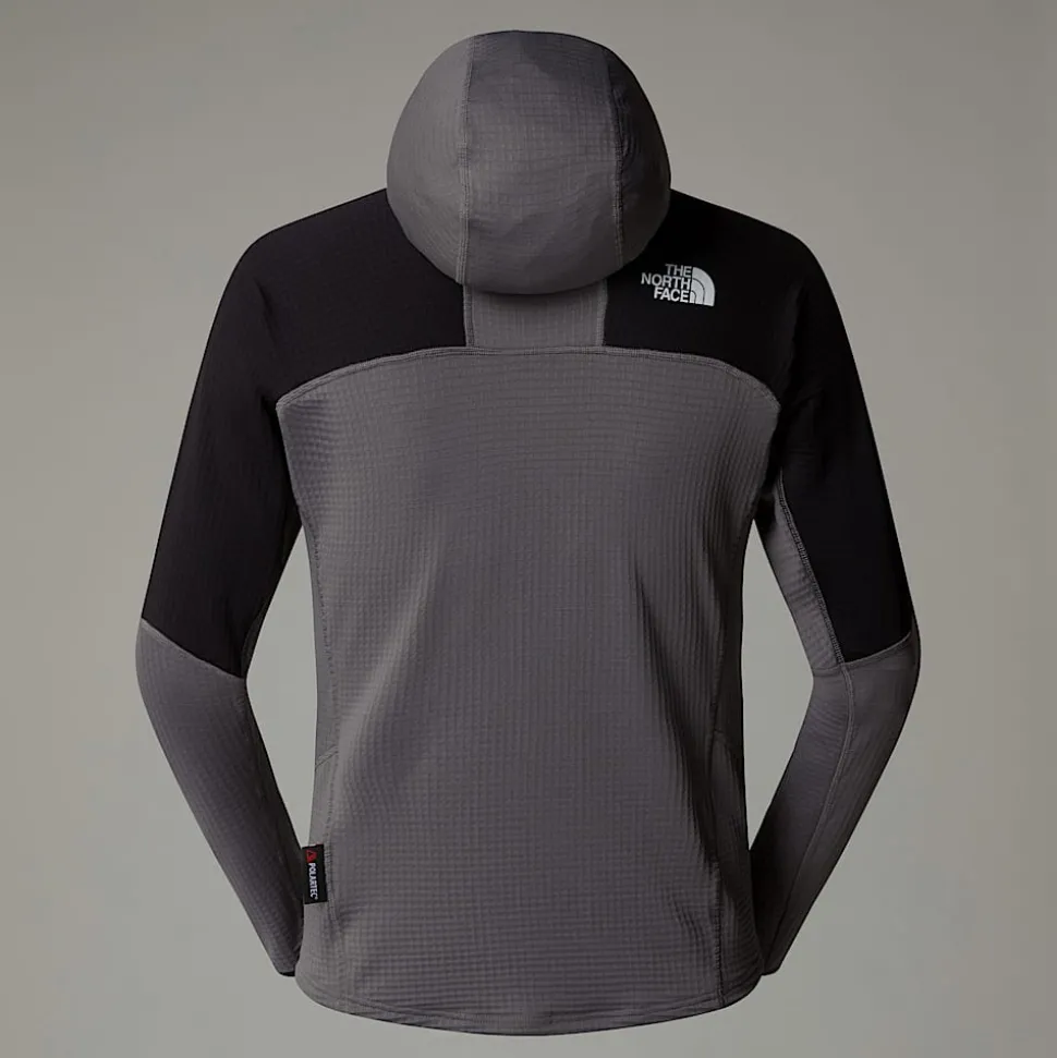 Hot The North Face Stormgap Power Grid™ Jakke Med Hætte Til Herrer Smoked Pearl-TNF Black