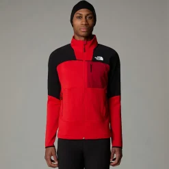 Clearance The North Face Stormgap Power Grid™ Jakke Til Herrer High Risk Red-TNF Black-Garnet Red