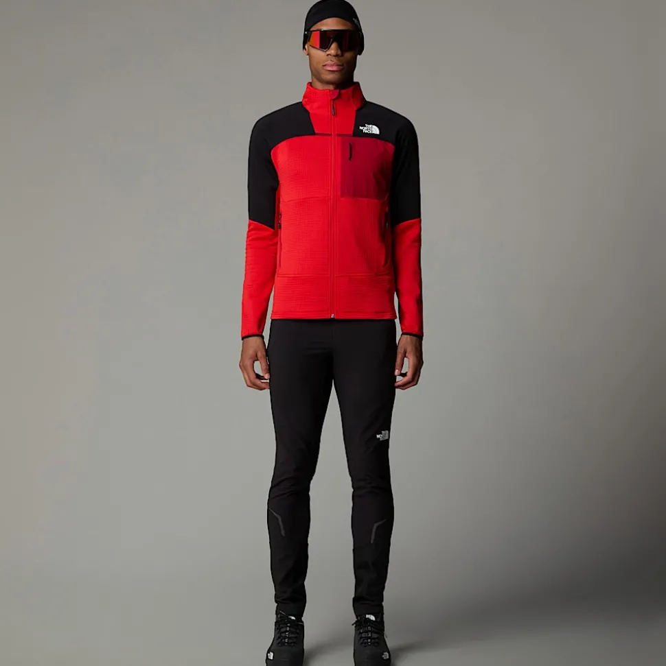 Clearance The North Face Stormgap Power Grid™ Jakke Til Herrer High Risk Red-TNF Black-Garnet Red