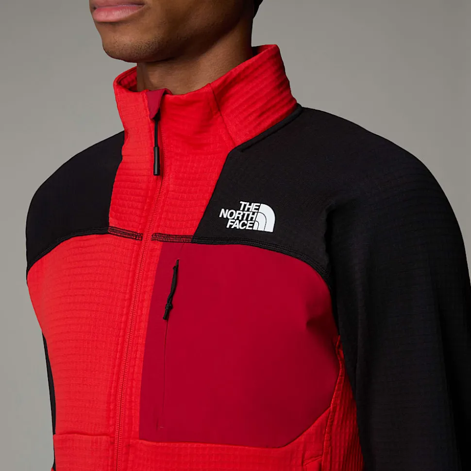 Clearance The North Face Stormgap Power Grid™ Jakke Til Herrer High Risk Red-TNF Black-Garnet Red