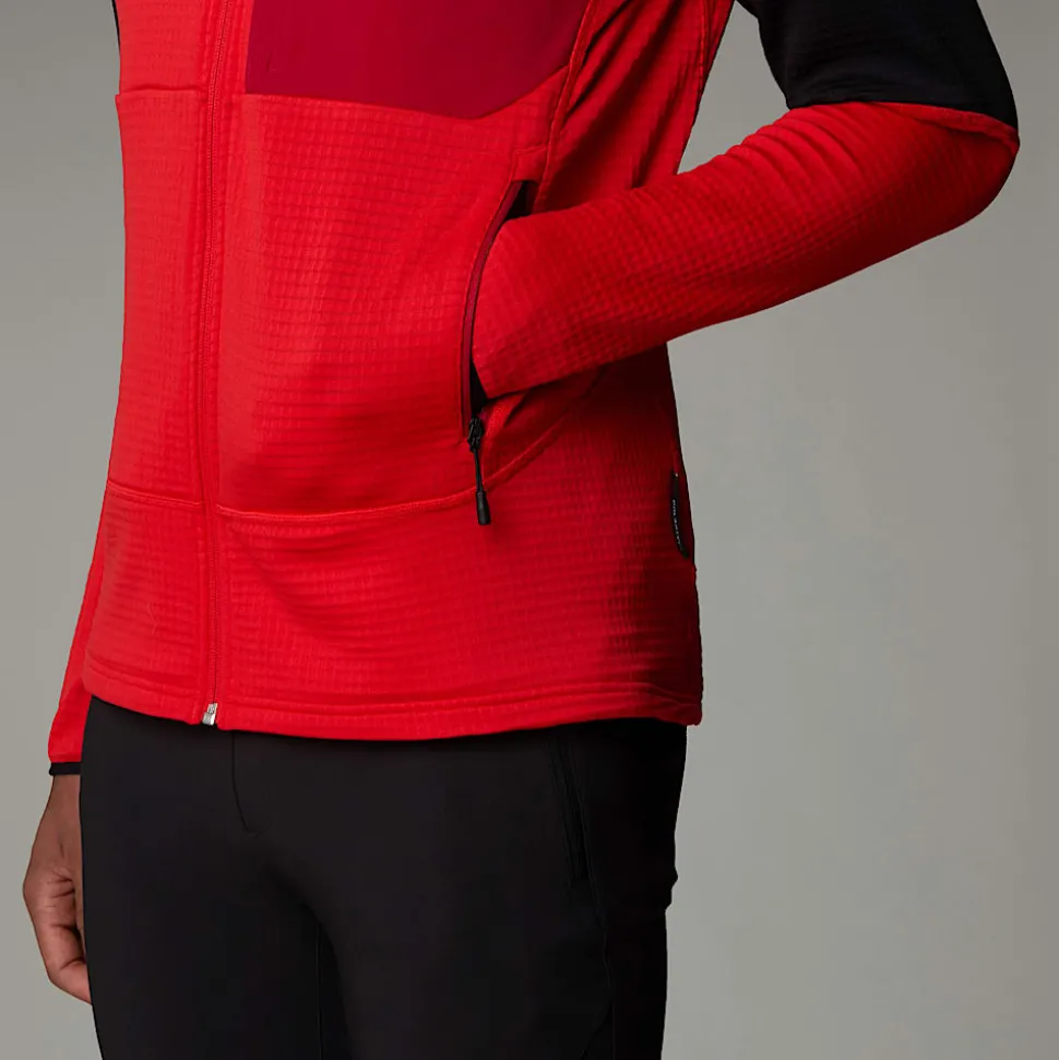 Clearance The North Face Stormgap Power Grid™ Jakke Til Herrer High Risk Red-TNF Black-Garnet Red