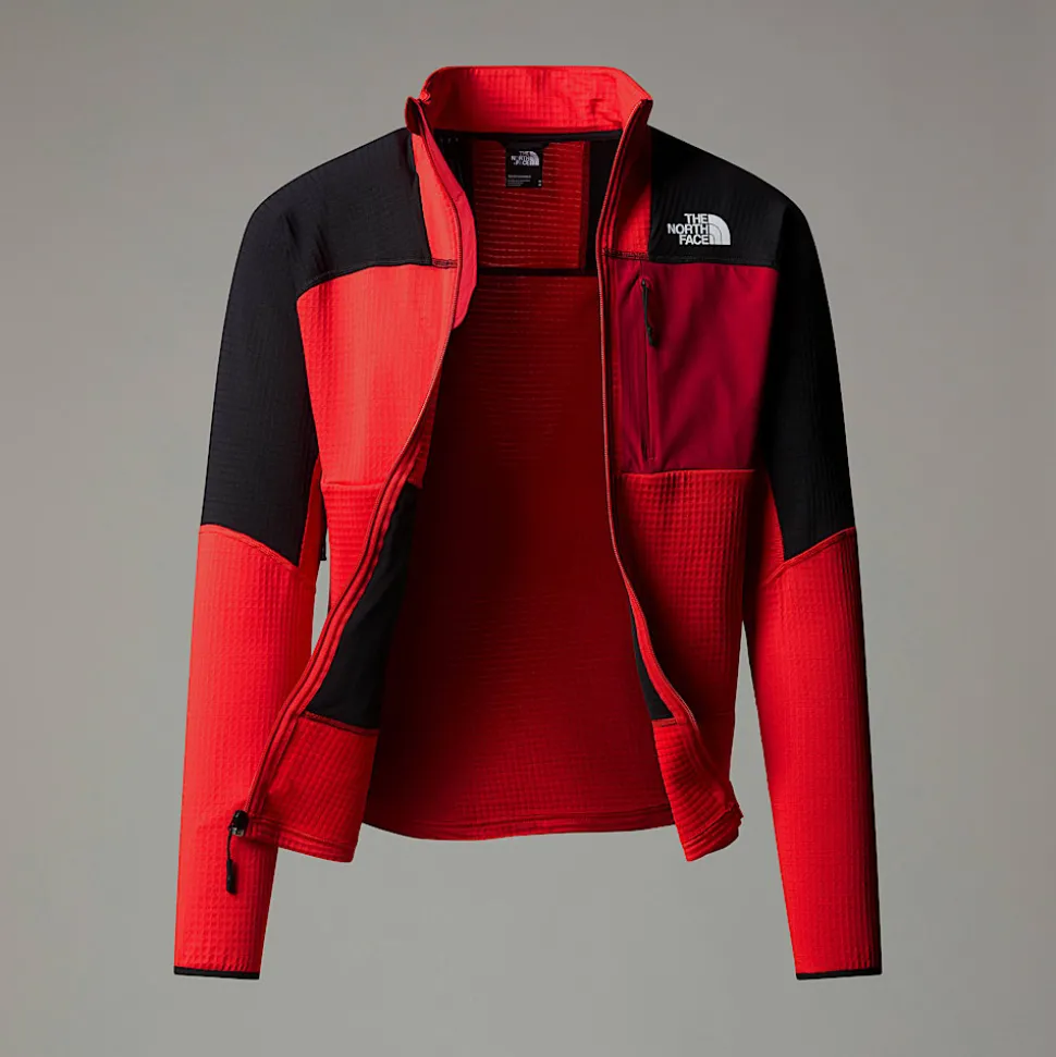 Clearance The North Face Stormgap Power Grid™ Jakke Til Herrer High Risk Red-TNF Black-Garnet Red