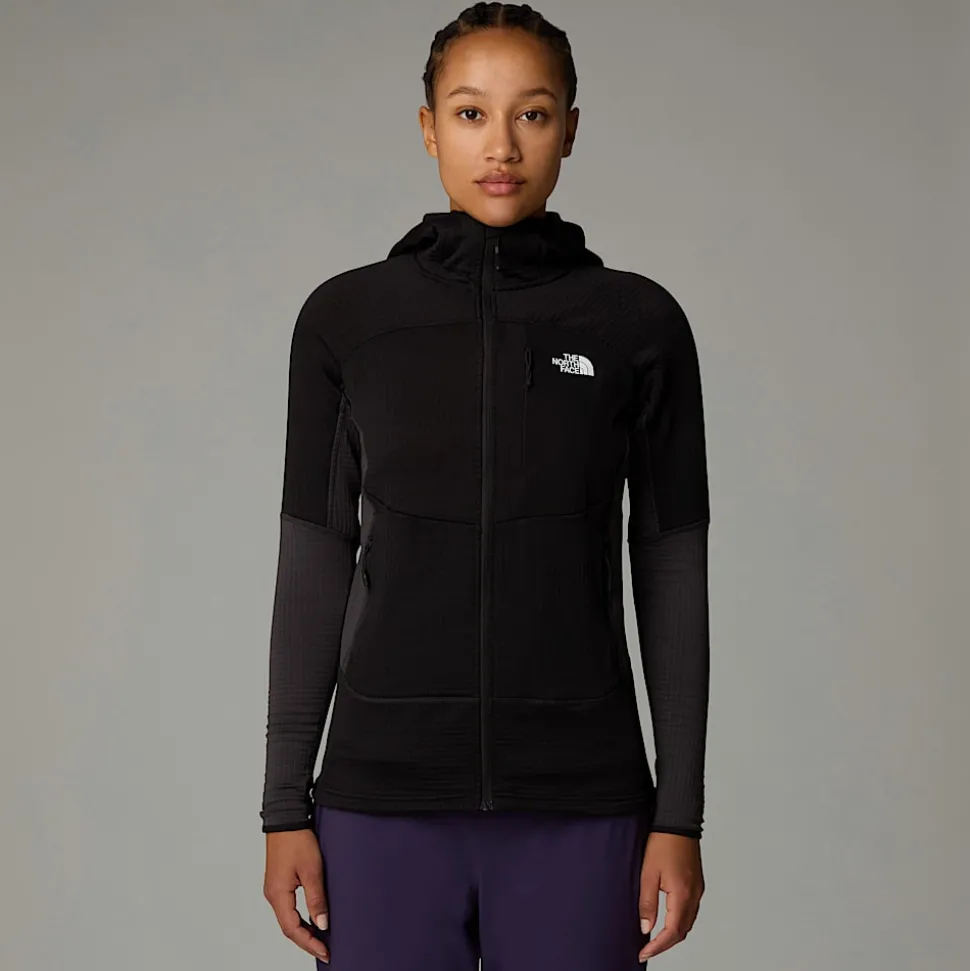 Flash Sale The North Face Stormgap Power Grid™ Jakke Med Hætte Til Damer TNF Black-Asphalt Grey-NPF