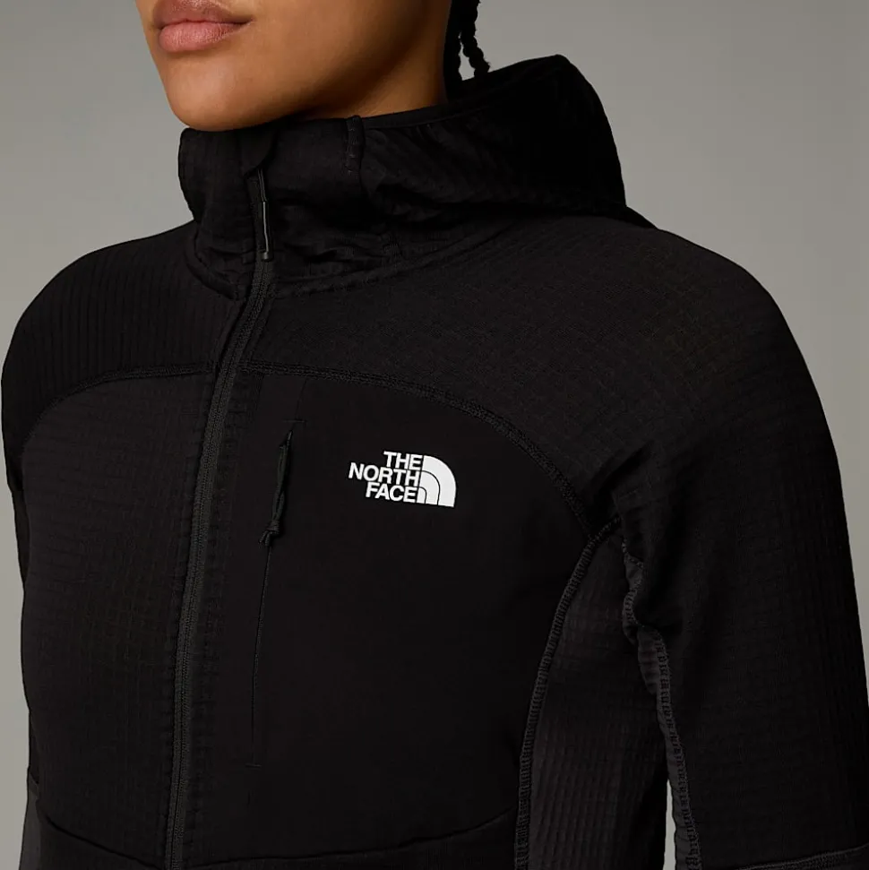 Flash Sale The North Face Stormgap Power Grid™ Jakke Med Hætte Til Damer TNF Black-Asphalt Grey-NPF