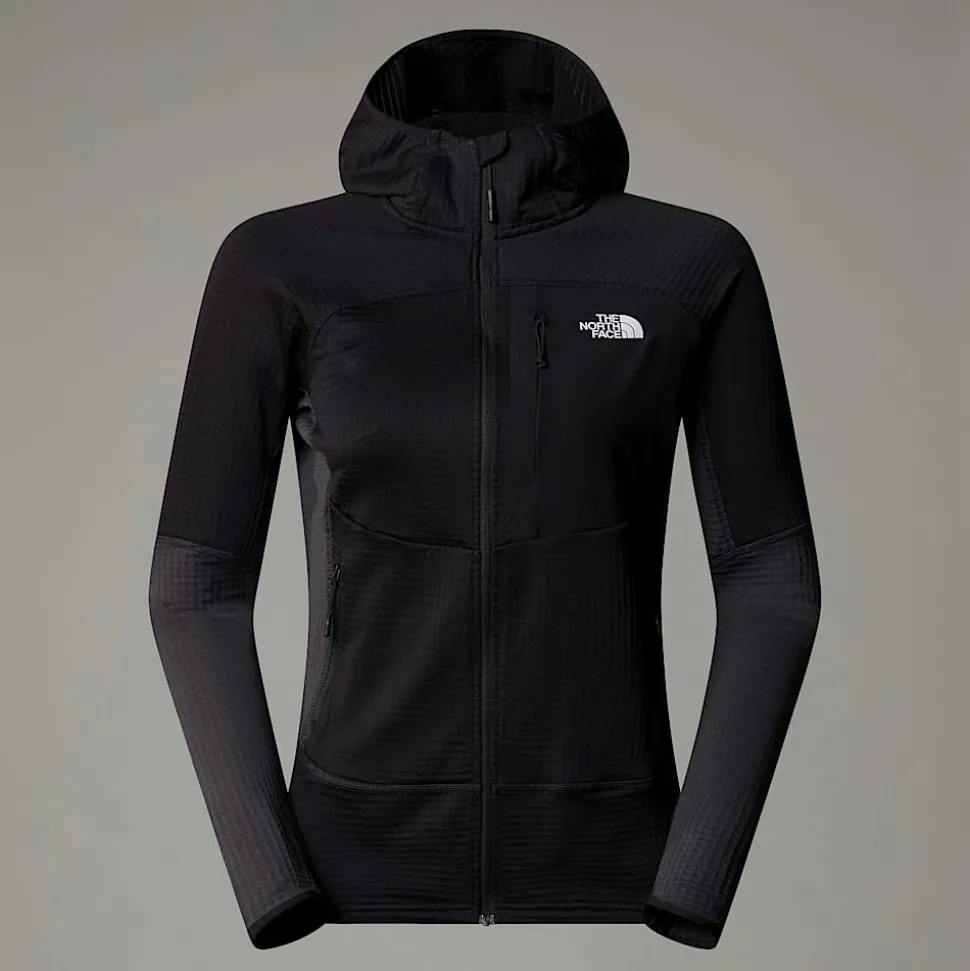 Flash Sale The North Face Stormgap Power Grid™ Jakke Med Hætte Til Damer TNF Black-Asphalt Grey-NPF
