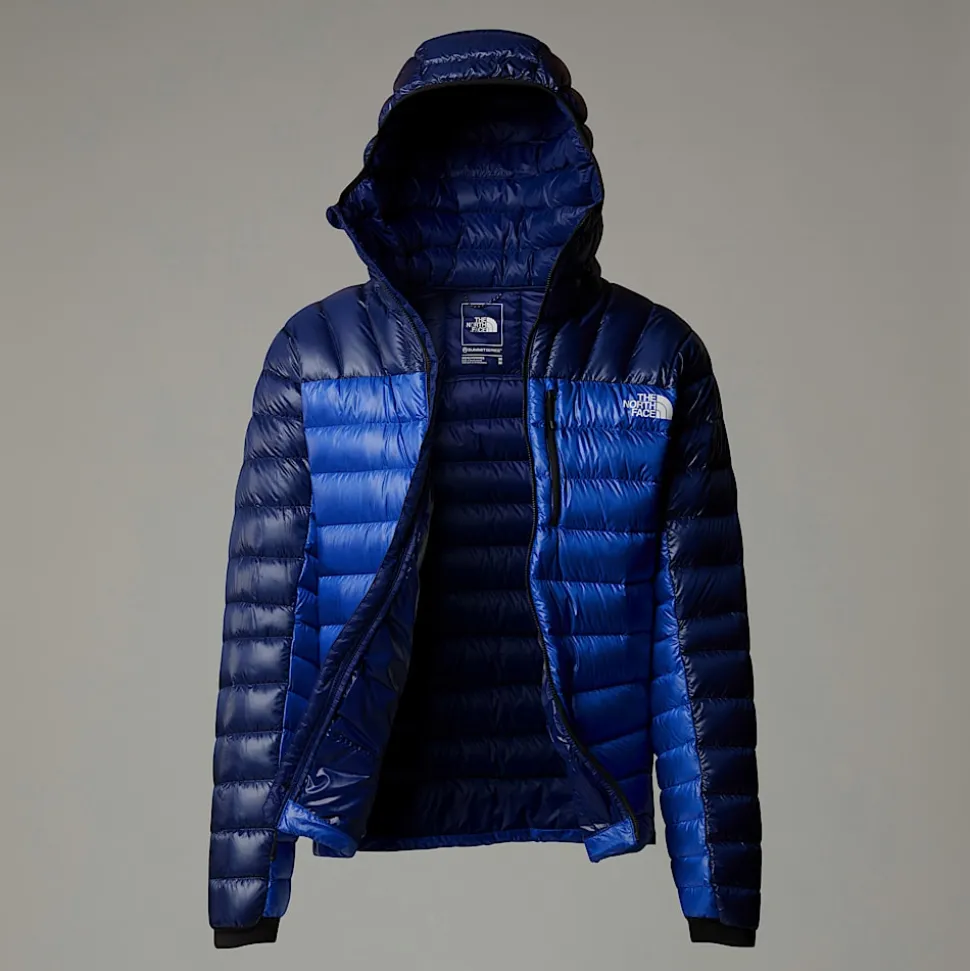 Cheap The North Face Summit Breithorn Dunjakke Med Hætte Til Herrer TNF Blue-Eagle Blue