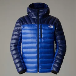 Cheap The North Face Summit Breithorn Dunjakke Med Hætte Til Herrer TNF Blue-Eagle Blue