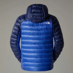 Cheap The North Face Summit Breithorn Dunjakke Med Hætte Til Herrer TNF Blue-Eagle Blue