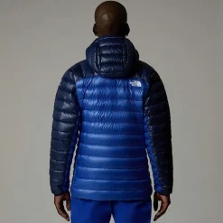 Cheap The North Face Summit Breithorn Dunjakke Med Hætte Til Herrer TNF Blue-Eagle Blue