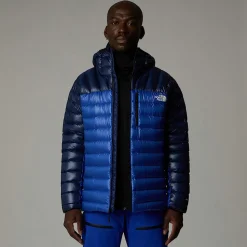 Cheap The North Face Summit Breithorn Dunjakke Med Hætte Til Herrer TNF Blue-Eagle Blue