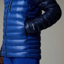 Cheap The North Face Summit Breithorn Dunjakke Med Hætte Til Herrer TNF Blue-Eagle Blue