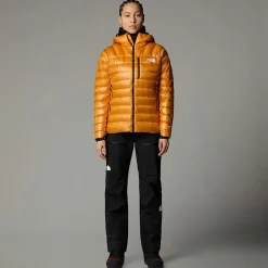 Cheap The North Face Summit Breithorn Dunjakke Med Hætte Til Damer Apricot Glaze