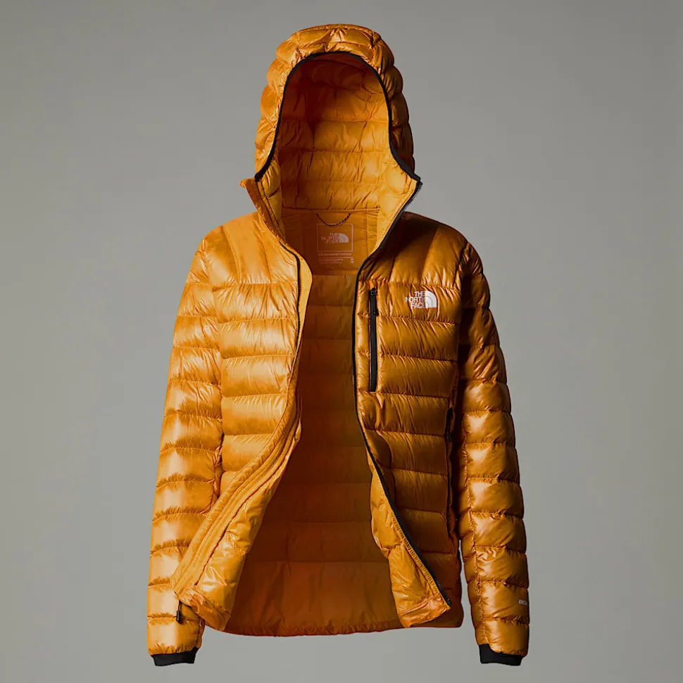 Cheap The North Face Summit Breithorn Dunjakke Med Hætte Til Damer Apricot Glaze