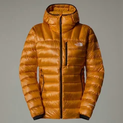Cheap The North Face Summit Breithorn Dunjakke Med Hætte Til Damer Apricot Glaze