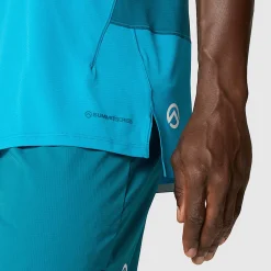 Outlet The North Face Summit High Trail Run Tanktop Til Herrer Sapphire Slate-Blue Moss