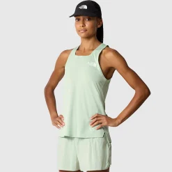 Sale The North Face Summit High Trail Run Tanktop Til Damer Misty Sage