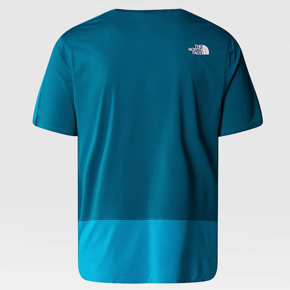 Sale The North Face Summit High Trail Run T-shirt Til Herrer Sapphire Slate-Blue Moss