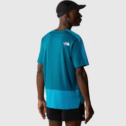 Sale The North Face Summit High Trail Run T-shirt Til Herrer Sapphire Slate-Blue Moss