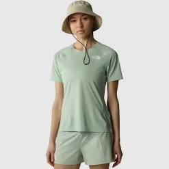 Flash Sale The North Face Summit High Trail Run T-shirt Til Damer Misty Sage