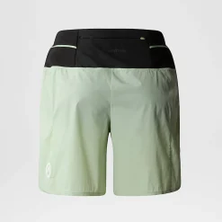Cheap The North Face Summit Pacesetter 5" Shorts Til Damer Misty Sage-TNF Black