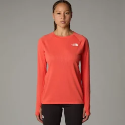 Flash Sale The North Face Summit Pro 120 Top Med Lange ærmer Til Damer Radiant Orange
