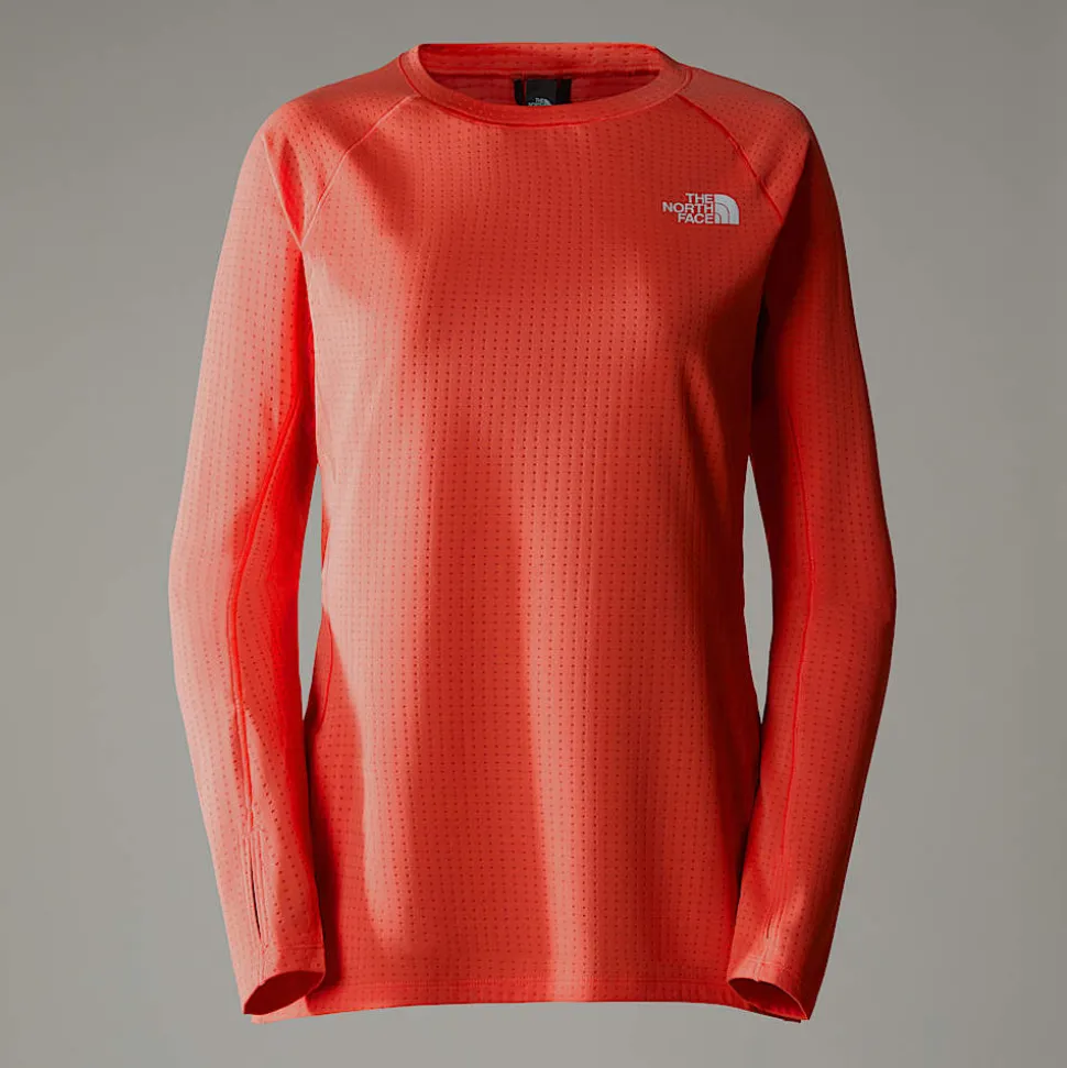 Flash Sale The North Face Summit Pro 120 Top Med Lange ærmer Til Damer Radiant Orange
