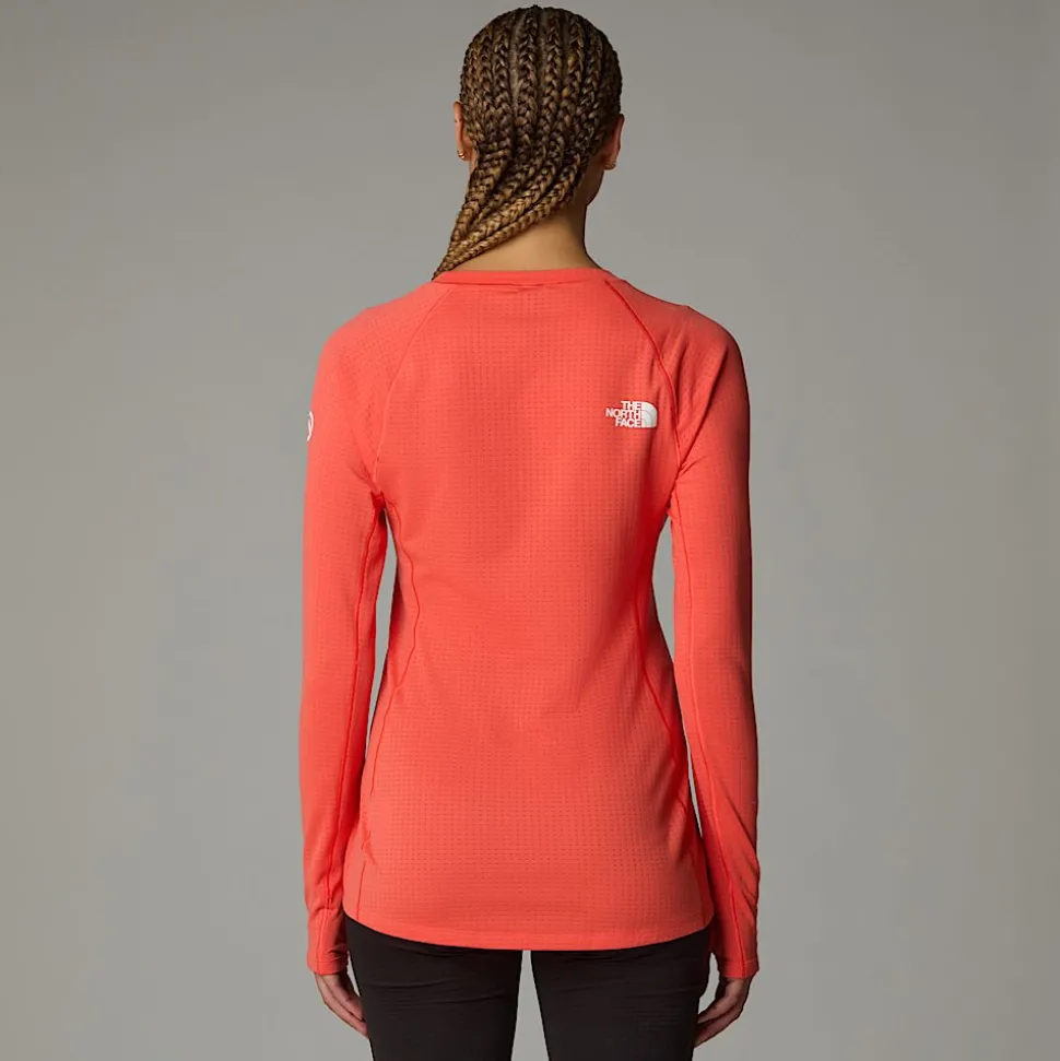 Flash Sale The North Face Summit Pro 120 Top Med Lange ærmer Til Damer Radiant Orange