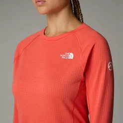 Flash Sale The North Face Summit Pro 120 Top Med Lange ærmer Til Damer Radiant Orange