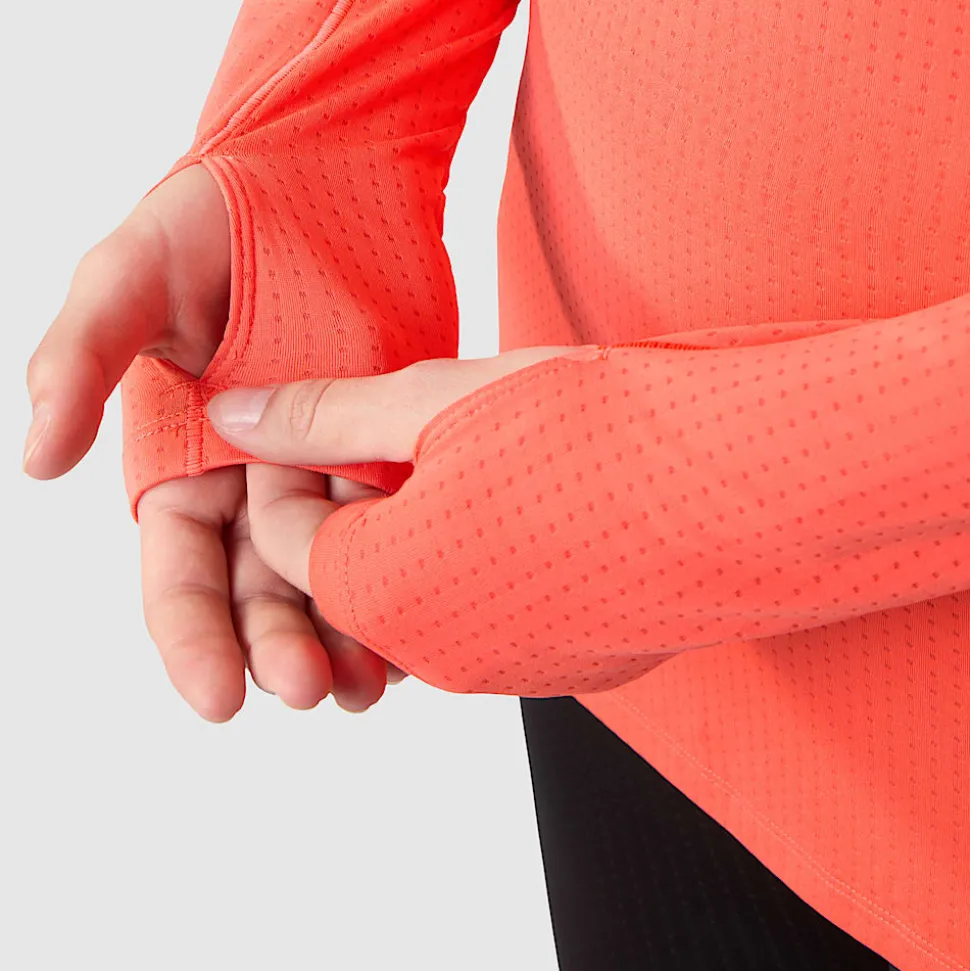 Flash Sale The North Face Summit Pro 120 Top Med Lange ærmer Til Damer Radiant Orange