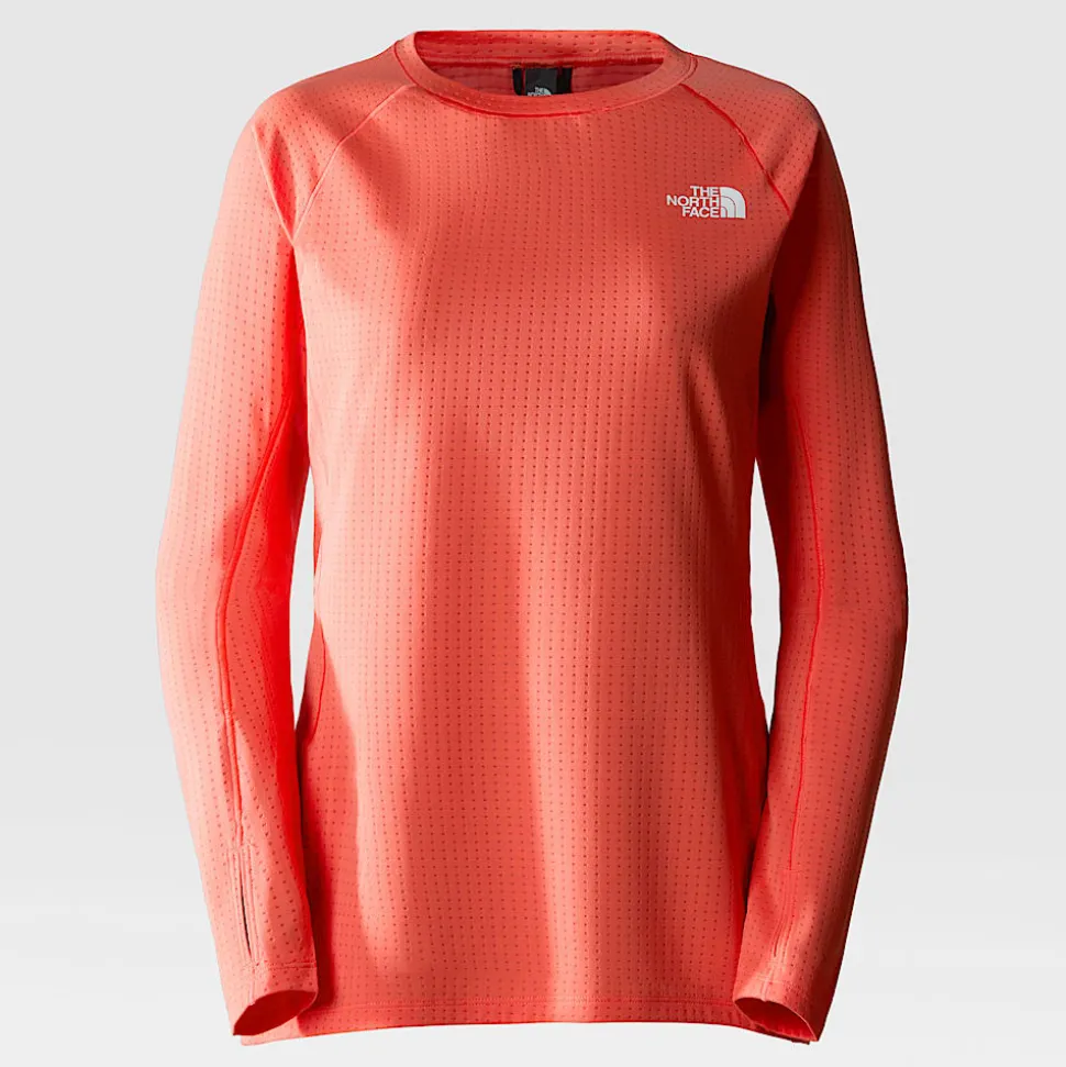 Flash Sale The North Face Summit Pro 120 Top Med Lange ærmer Til Damer Radiant Orange