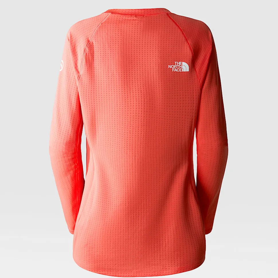 Flash Sale The North Face Summit Pro 120 Top Med Lange ærmer Til Damer Radiant Orange