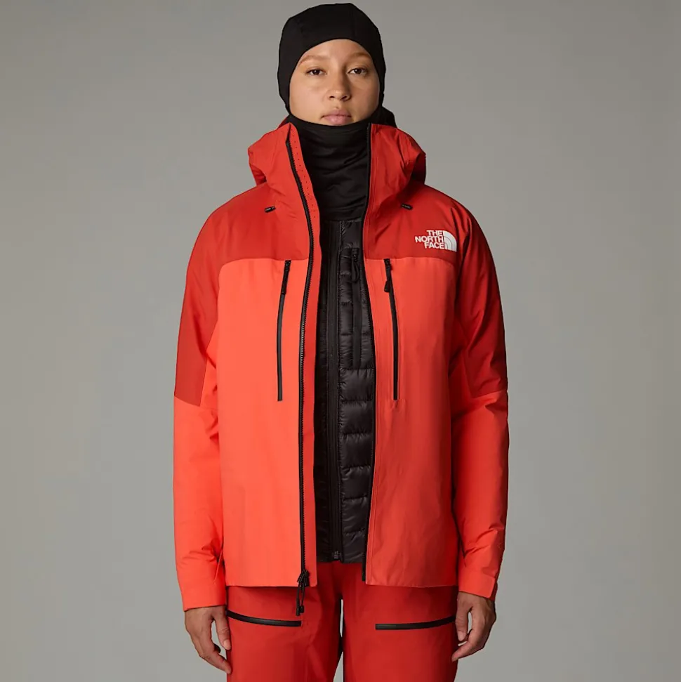 Clearance The North Face Summit Pumori GORE-TEX® Pro Jakke Til Damer Radiant Orange-Auburn Glaze