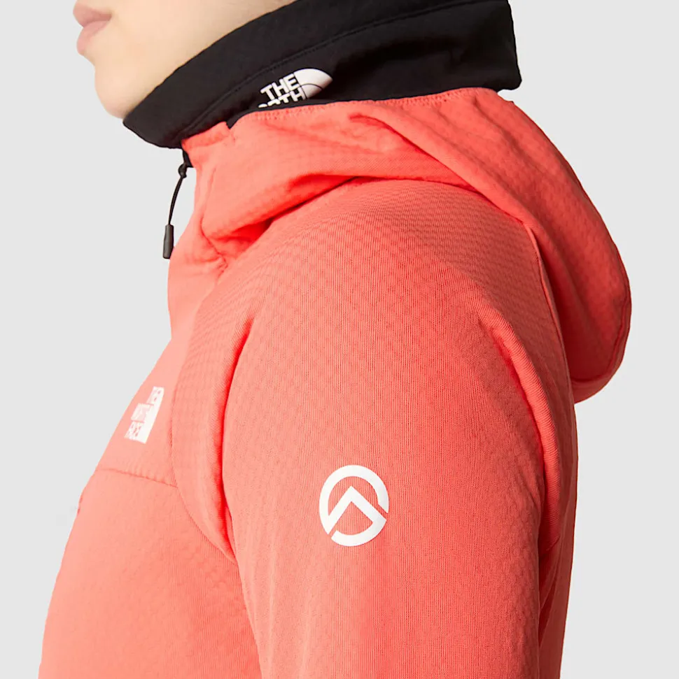 Hot The North Face Summit Series™ FUTUREFLEECE™ Jakke Med Hætte Til Damer Radiant Orange