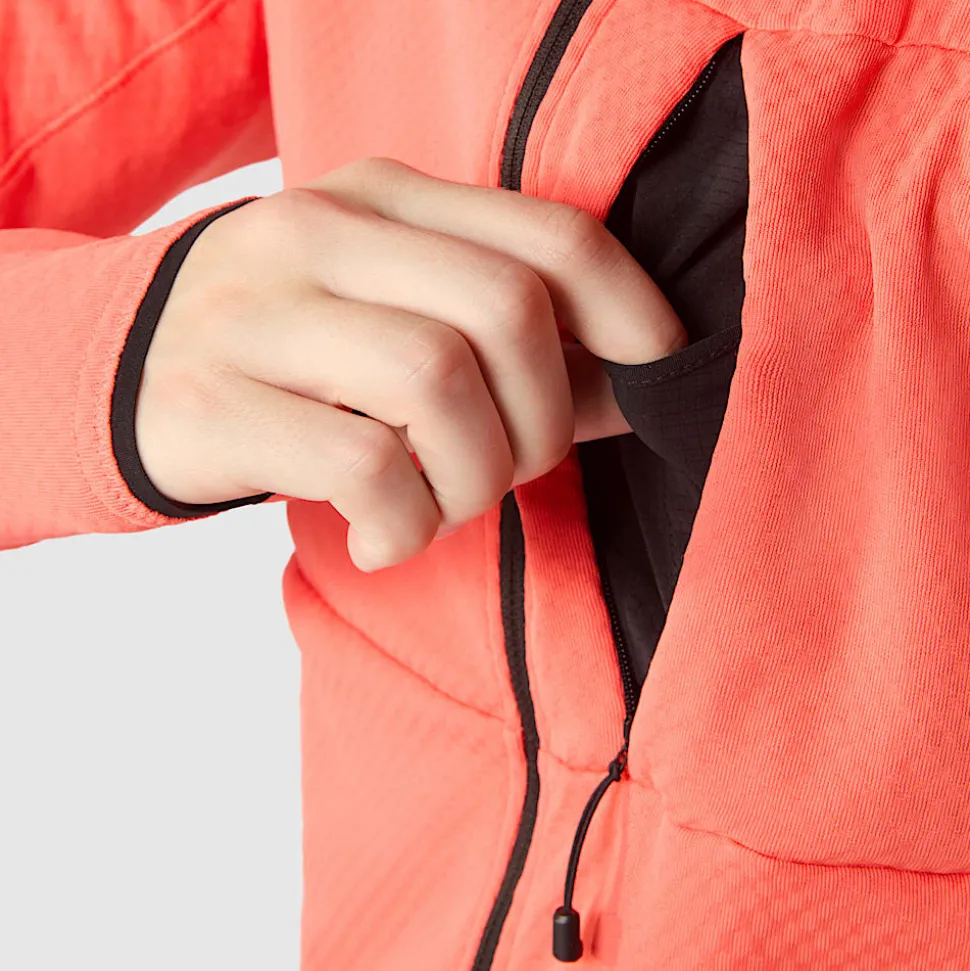 Hot The North Face Summit Series™ FUTUREFLEECE™ Jakke Med Hætte Til Damer Radiant Orange