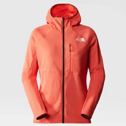 Hot The North Face Summit Series™ FUTUREFLEECE™ Jakke Med Hætte Til Damer Radiant Orange