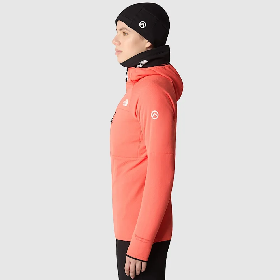 Hot The North Face Summit Series™ FUTUREFLEECE™ Jakke Med Hætte Til Damer Radiant Orange