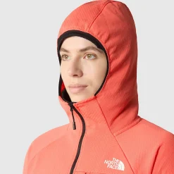 Hot The North Face Summit Series™ FUTUREFLEECE™ Jakke Med Hætte Til Damer Radiant Orange