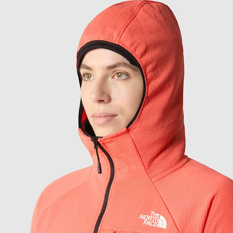 Hot The North Face Summit Series™ FUTUREFLEECE™ Jakke Med Hætte Til Damer Radiant Orange