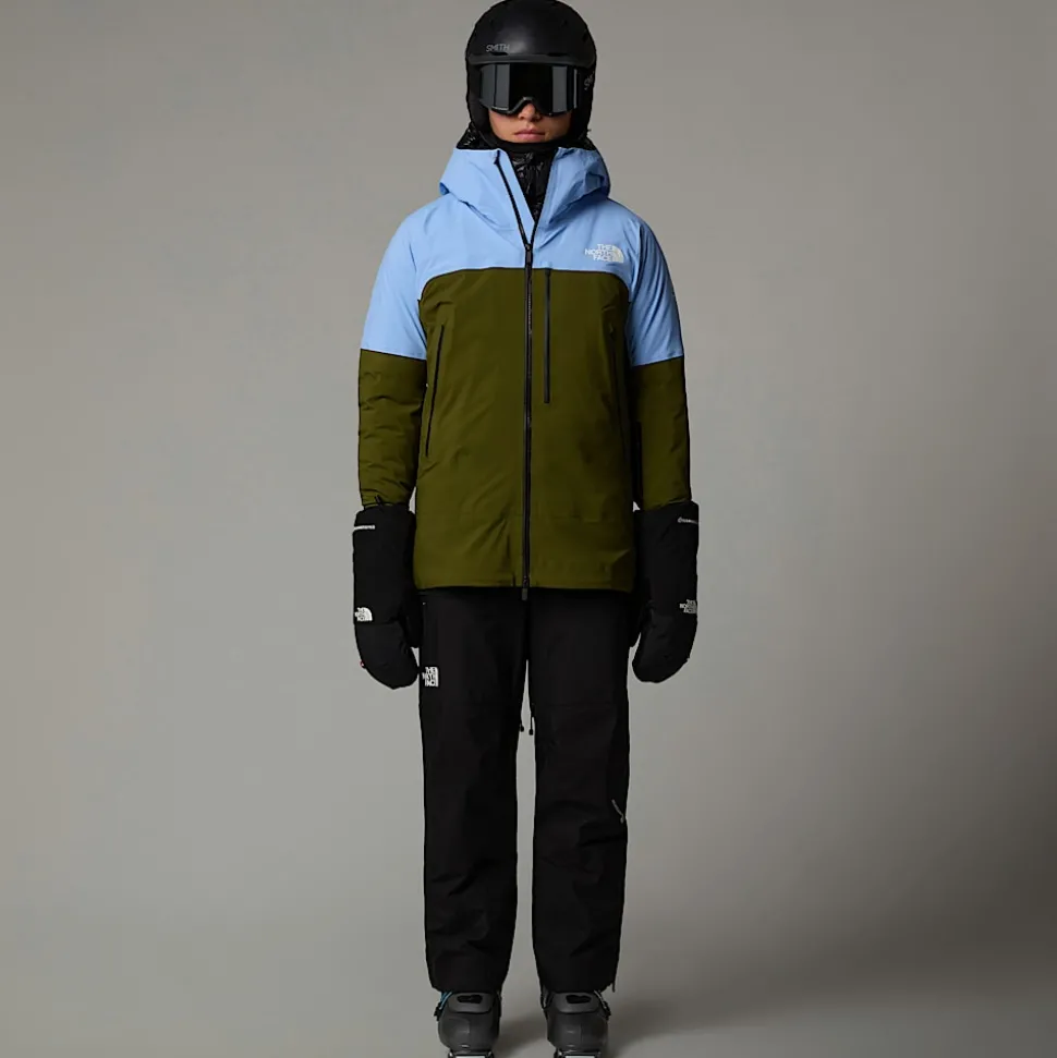 Clearance The North Face Summit Stirnson FUTURELIGHT™ Jakke Til Damer Cornflower-Forest Olive