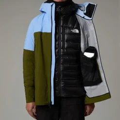Clearance The North Face Summit Stirnson FUTURELIGHT™ Jakke Til Damer Cornflower-Forest Olive