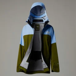 Clearance The North Face Summit Stirnson FUTURELIGHT™ Jakke Til Damer Cornflower-Forest Olive