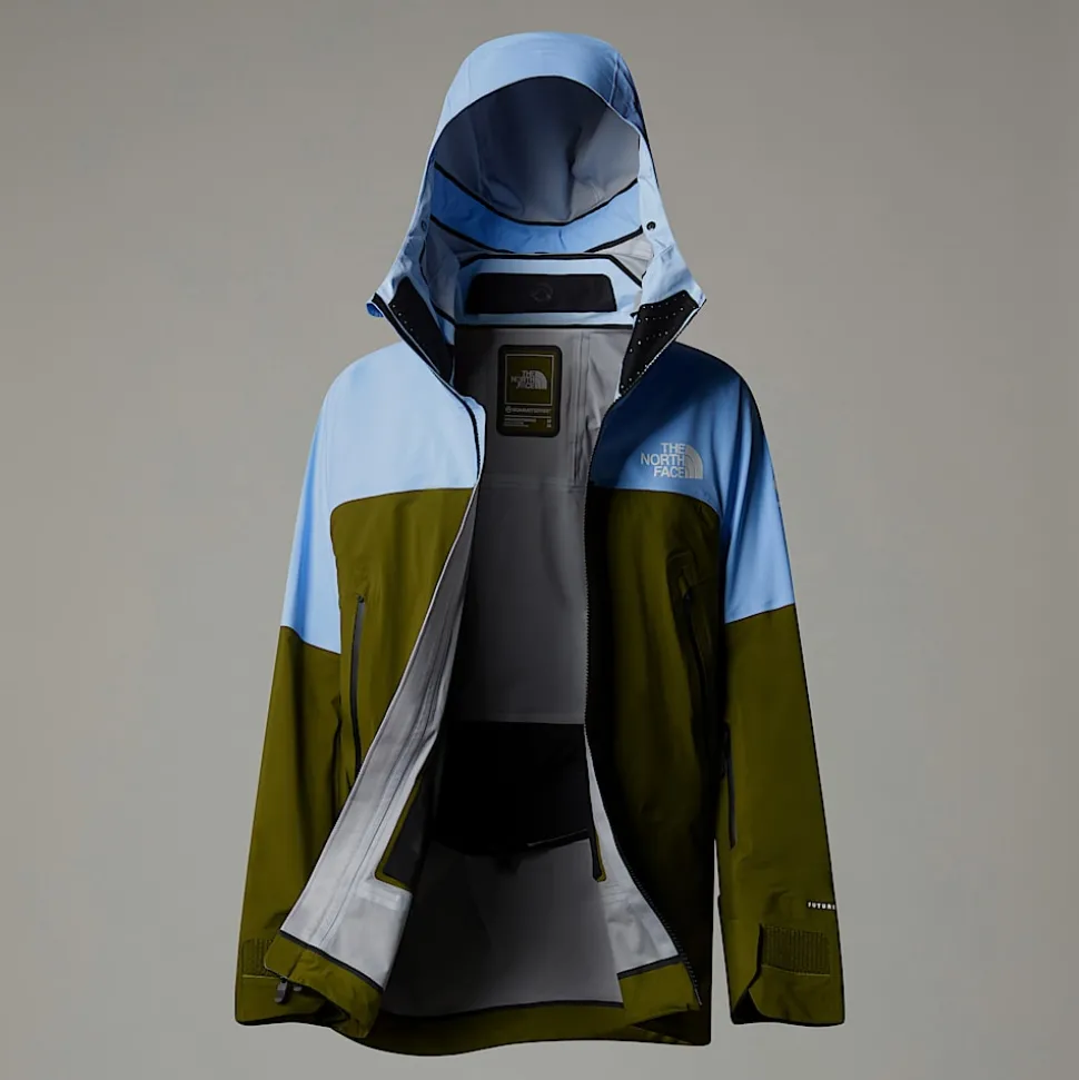 Clearance The North Face Summit Stirnson FUTURELIGHT™ Jakke Til Damer Cornflower-Forest Olive
