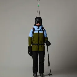 Clearance The North Face Summit Stirnson FUTURELIGHT™ Jakke Til Damer Cornflower-Forest Olive