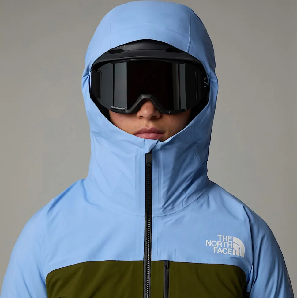 Clearance The North Face Summit Stirnson FUTURELIGHT™ Jakke Til Damer Cornflower-Forest Olive