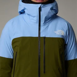 Clearance The North Face Summit Stirnson FUTURELIGHT™ Jakke Til Damer Cornflower-Forest Olive