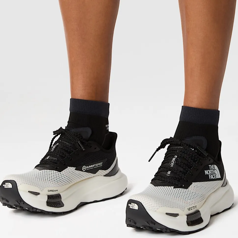 Discount The North Face Summit VECTIV™ Pro II Trailløbesko Til Damer White Dune-TNF Black